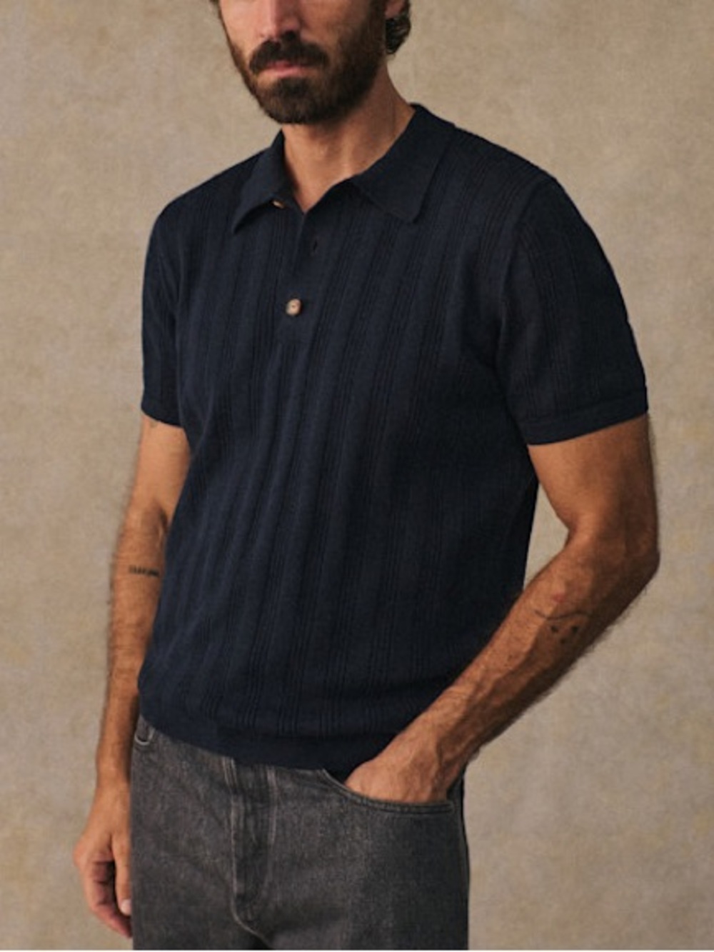NWT Octobre-Èditions RIO KNIT POLO - Large
